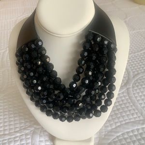 FAIRCHILD BALDWIN Black bead necklace